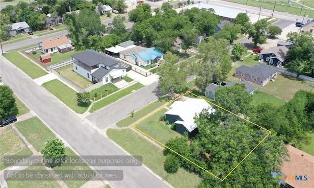 802 Cloud St, Killeen, TX 76541 - aerial perspective of suburban area with property parcel outlined