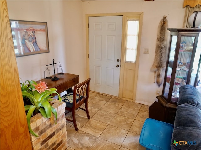 view of tiled entryway