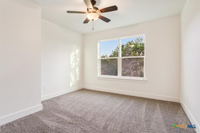 4851 Goliad Dr, Temple, TX 76502 - unfurnished room with carpet, baseboards, and ceiling fan