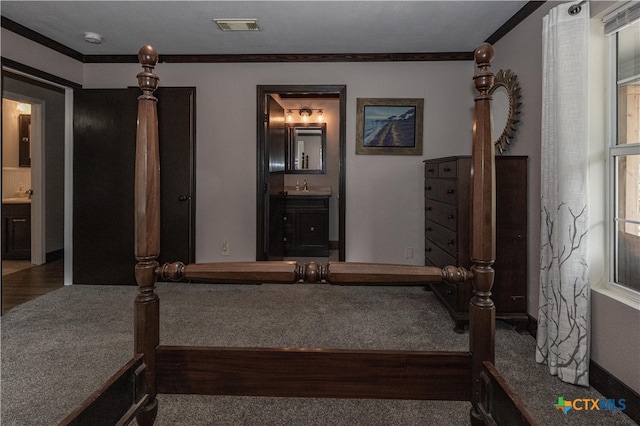 interior space with hardwood / wood-style flooring and ornamental molding