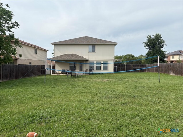 5902 Chuckwagon Cir, Killeen, TX 76542 - rear view of house featuring volleyball court