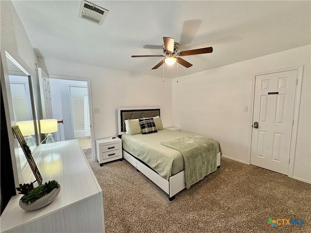 5902 Chuckwagon Cir, Killeen, TX 76542 - carpeted bedroom featuring ceiling fan