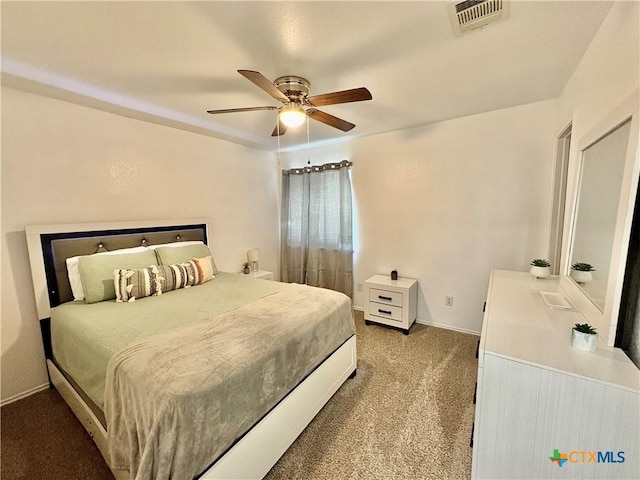 5902 Chuckwagon Cir, Killeen, TX 76542 - bedroom featuring light carpet, ceiling fan, and baseboards
