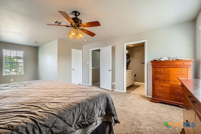 25923 Torch Lily, San Antonio, TX 78260 - bedroom featuring light colored carpet, baseboards, and a ceiling fan