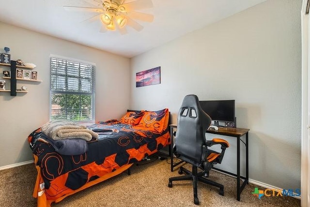 25923 Torch Lily, San Antonio, TX 78260 - bedroom with carpet floors, baseboards, and a ceiling fan
