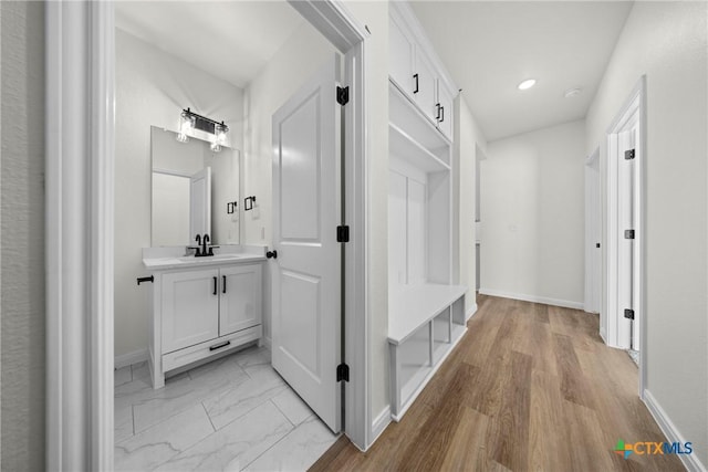 15938 Salado Dr, Temple, TX 76502 - corridor featuring recessed lighting and baseboards