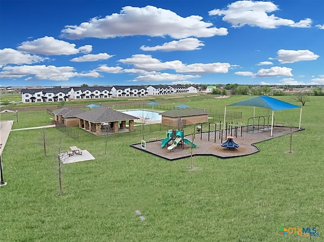 7617 Amber Meadow Loop, Temple, TX 76502 - community jungle gym with a lawn