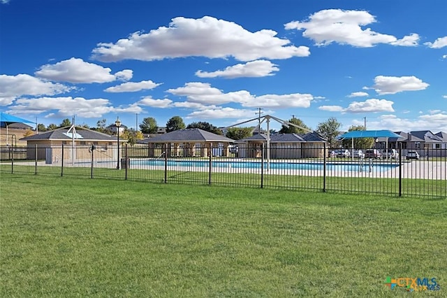 7617 Amber Meadow Loop, Temple, TX 76502 - view of yard featuring a community pool