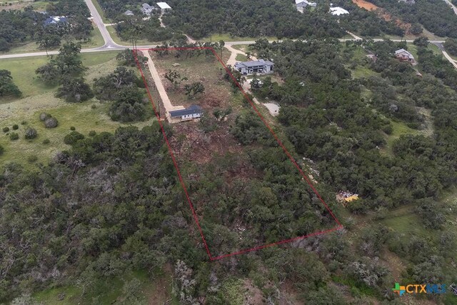 1907 Falconwood Dr, San Marcos, TX 78666 - map / location with property parcel outlined