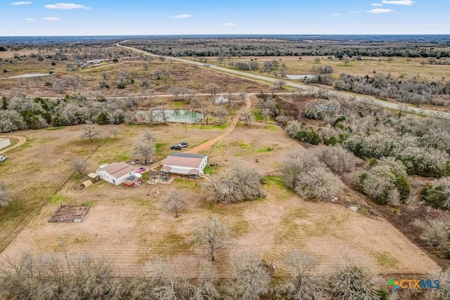 aerial view with a rural view