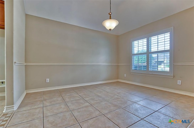 view of tiled empty room