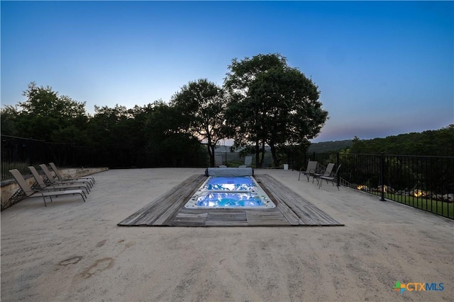 514 Eden Ranch Dr, Canyon Lake, TX 78133 - view of swimming pool with a jacuzzi