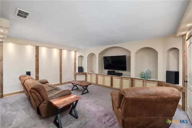 514 Eden Ranch Dr, Canyon Lake, TX 78133 - living room with light carpet and baseboards
