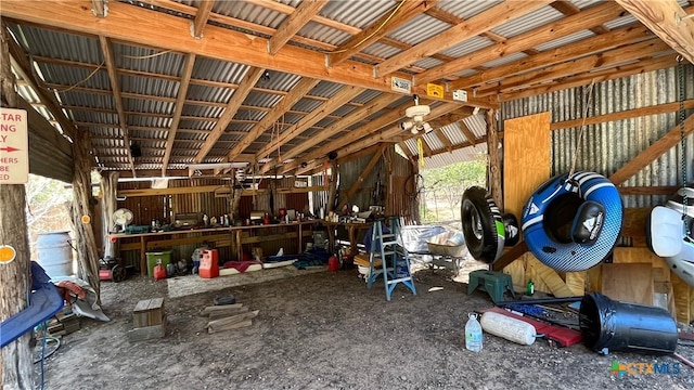 view of stable