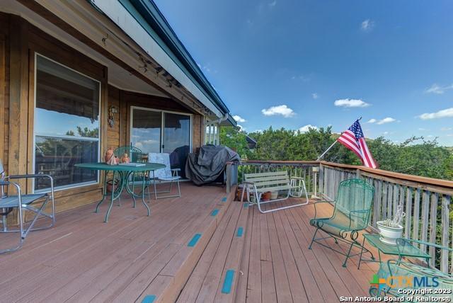 1254 Village Shore Dr, Canyon Lake, TX 78133 - view of wooden deck