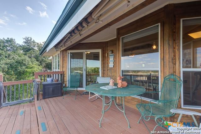 1254 Village Shore Dr, Canyon Lake, TX 78133 - view of wooden terrace