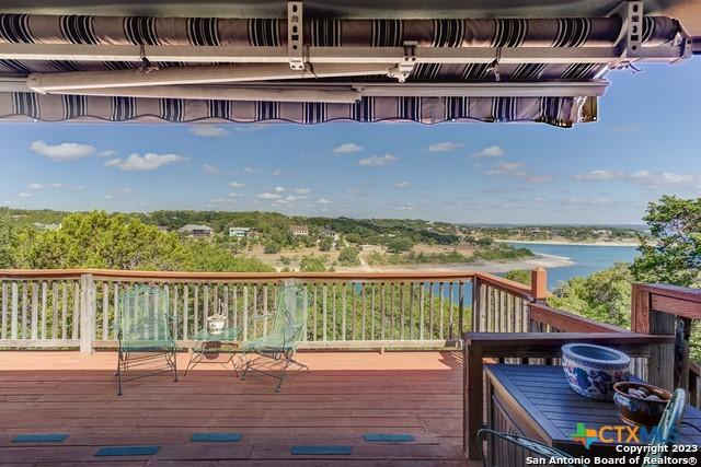 1254 Village Shore Dr, Canyon Lake, TX 78133 - deck with a water view