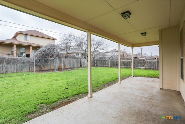 view of patio / terrace featuring a fenced backyard