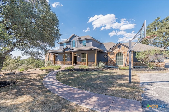 craftsman house featuring covered porch