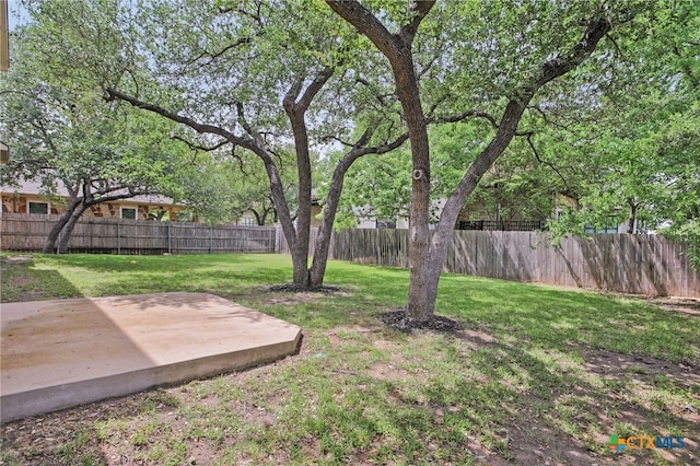 407 Misty Morn Ln, Cedar Park, TX 78613 - view of yard with a fenced backyard and a patio