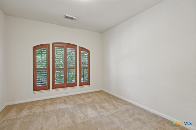 407 Misty Morn Ln, Cedar Park, TX 78613 - spare room featuring light colored carpet, baseboards, and visible vents
