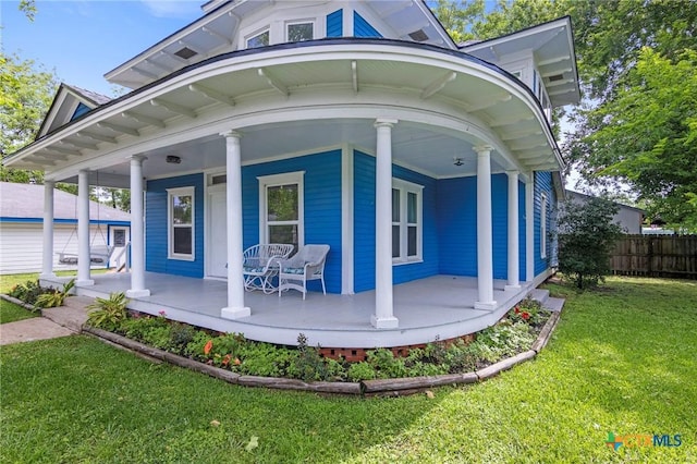 1200 4th St, Palacios, TX 77465 - view of front of house with covered porch