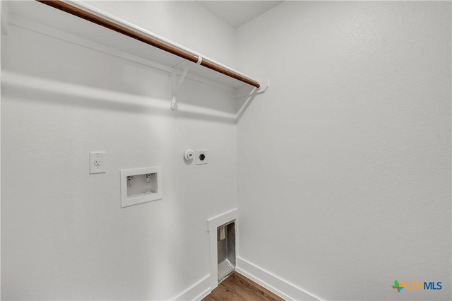 2310 Healy Dr, Temple, TX 76502 - laundry area with electric dryer hookup, laundry area, gas dryer hookup, hookup for a washing machine, and baseboards