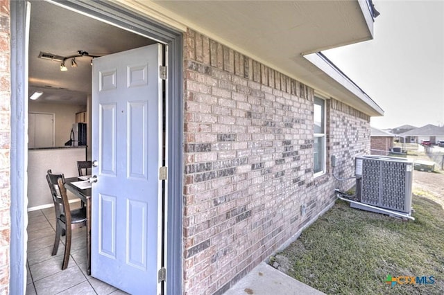 property entrance with central AC