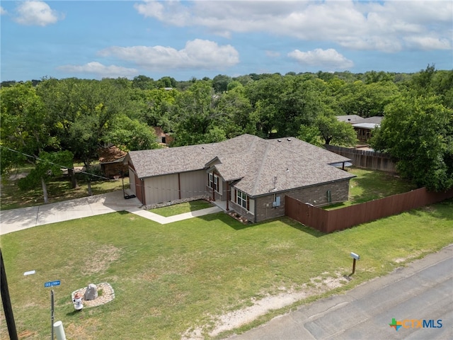 birds eye view of property