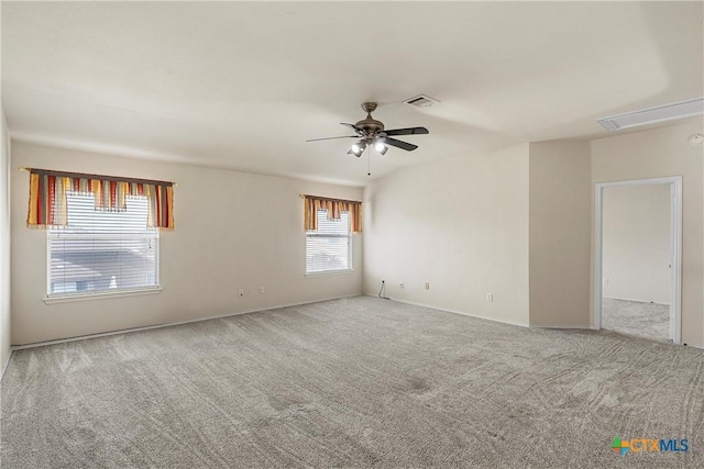 125 Big Timber Dr, Temple, TX 76502 - carpeted empty room with attic access and ceiling fan