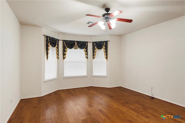 125 Big Timber Dr, Temple, TX 76502 - empty room featuring ceiling fan and wood-type flooring