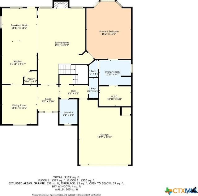 125 Big Timber Dr, Temple, TX 76502 - view of floor plan / room layout