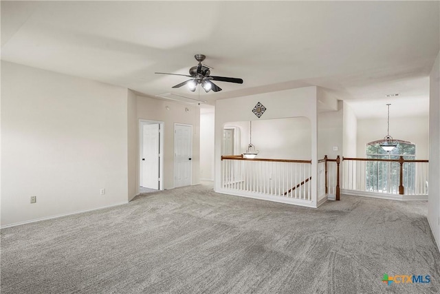 125 Big Timber Dr, Temple, TX 76502 - carpeted spare room with a ceiling fan and attic access