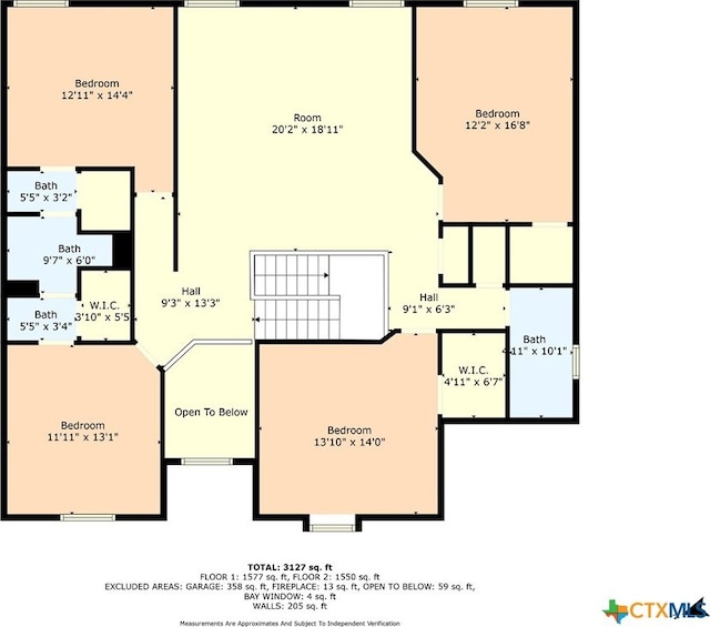 125 Big Timber Dr, Temple, TX 76502 - view of floor plan / room layout