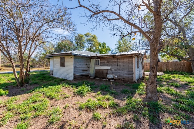 view of rear view of property