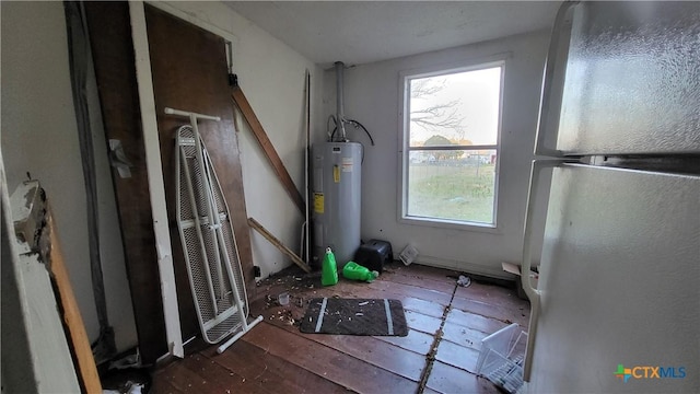 interior space with water heater