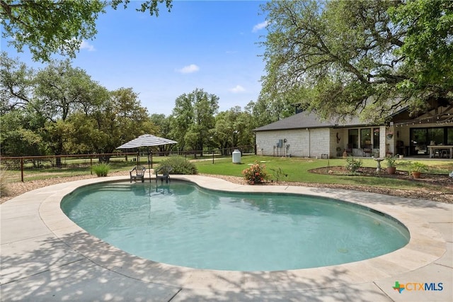 1306 Crystal Spgs, Salado, TX 76571 - view of pool with view of scattered trees