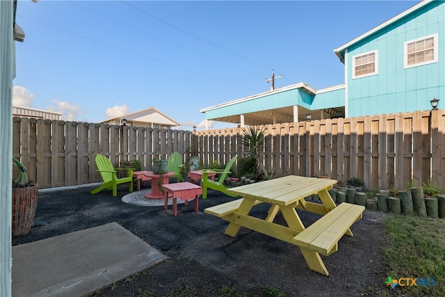 view of patio