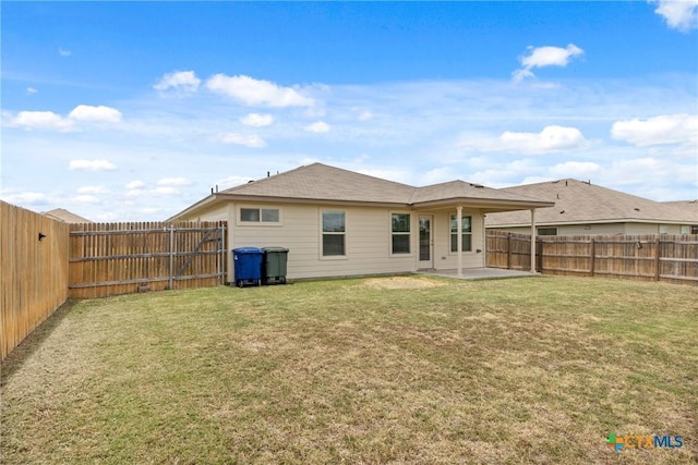 2048 Wigeon Way, Copperas Cove, TX 76522 - rear view of house with a patio and a fenced backyard