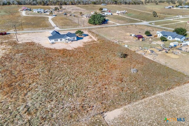 bird's eye view featuring a rural view