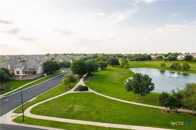 view of property's community featuring a water view