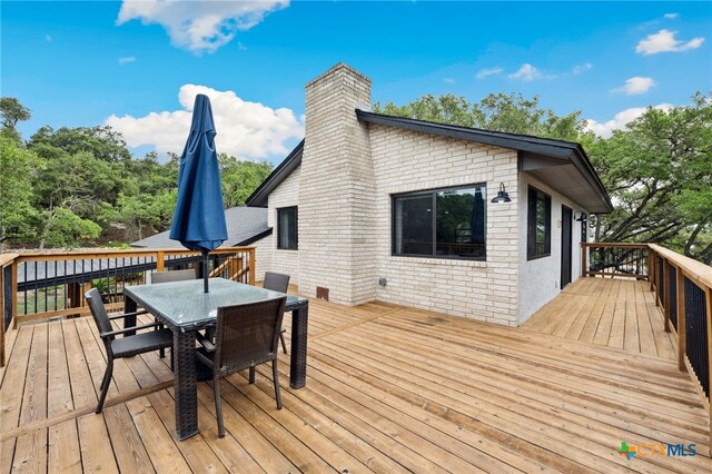 30817 Wildcat Dr, Bulverde, TX 78163 - deck featuring outdoor dining space