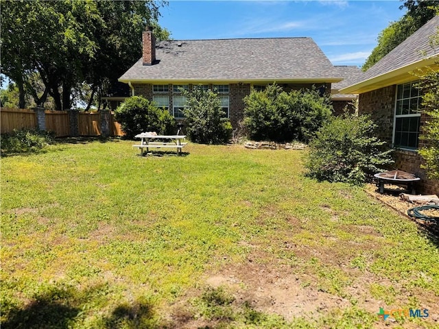 3900 Chisholm Trl, Salado, TX 76571 - view of yard featuring an outdoor fire pit