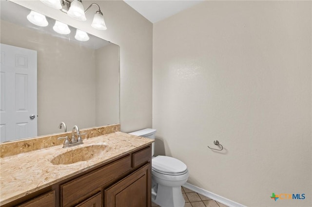 601 Pondview Dr, Killeen, TX 76542 - half bathroom featuring tile patterned floors and vanity