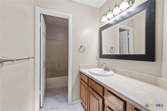 601 Pondview Dr, Killeen, TX 76542 - full bathroom featuring vanity and bathtub / shower combination