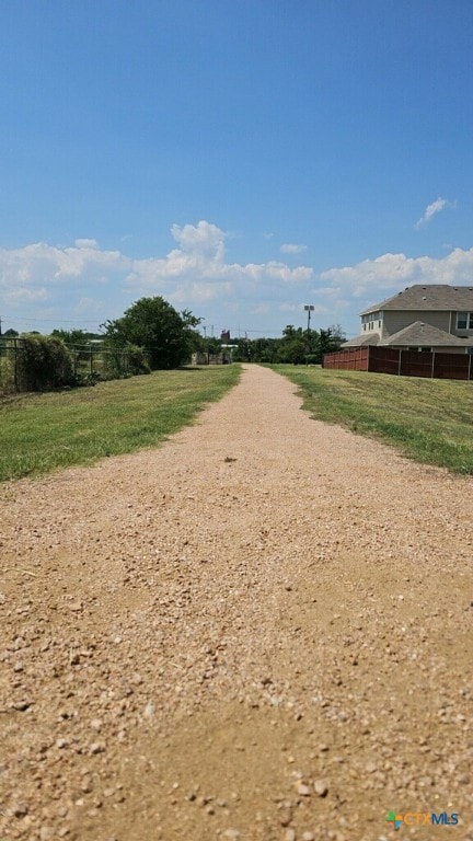 view of property's community with a rural view