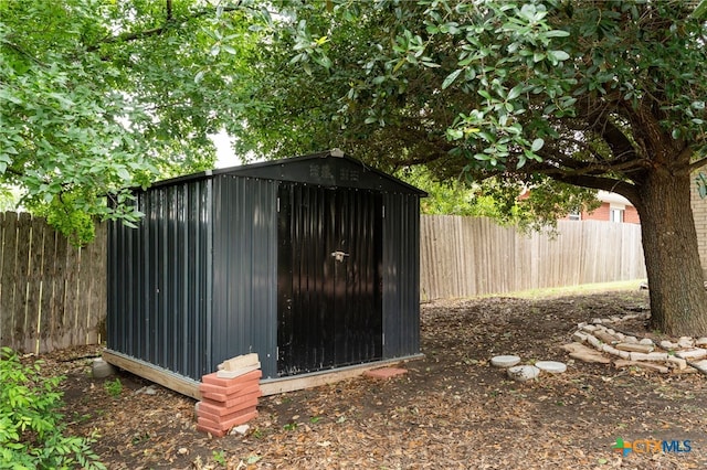 5300 Two Step Pl, Killeen, TX 76542 - view of shed featuring a fenced backyard
