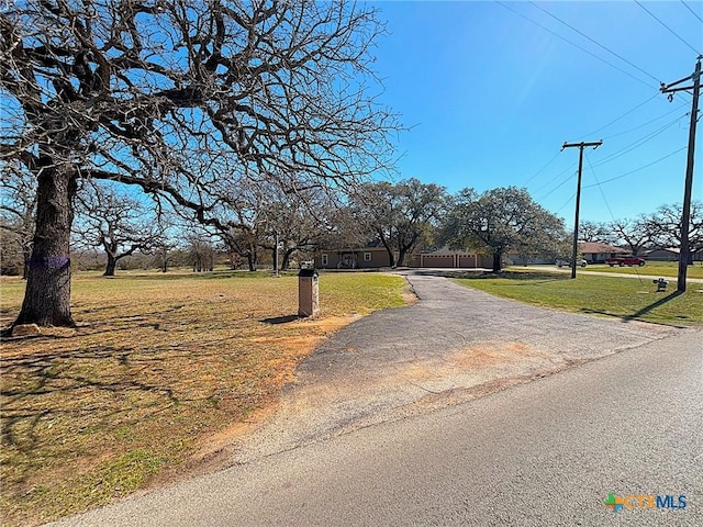 view of street with aphalt driveway