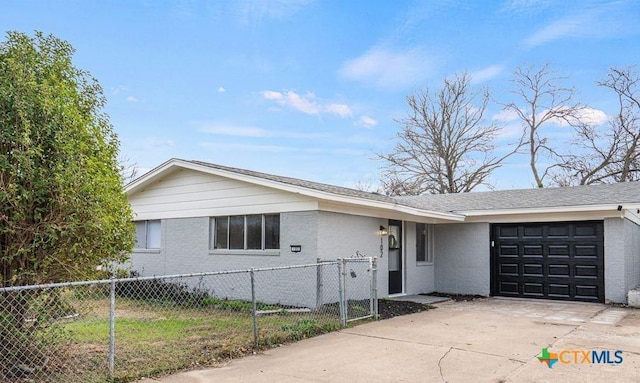 ranch-style house with a garage