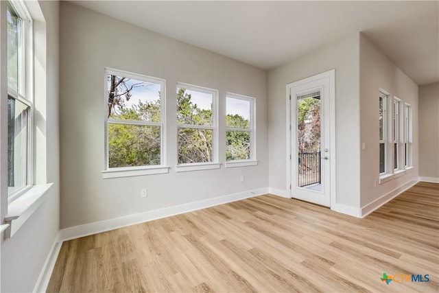 interior space featuring light hardwood / wood-style floors